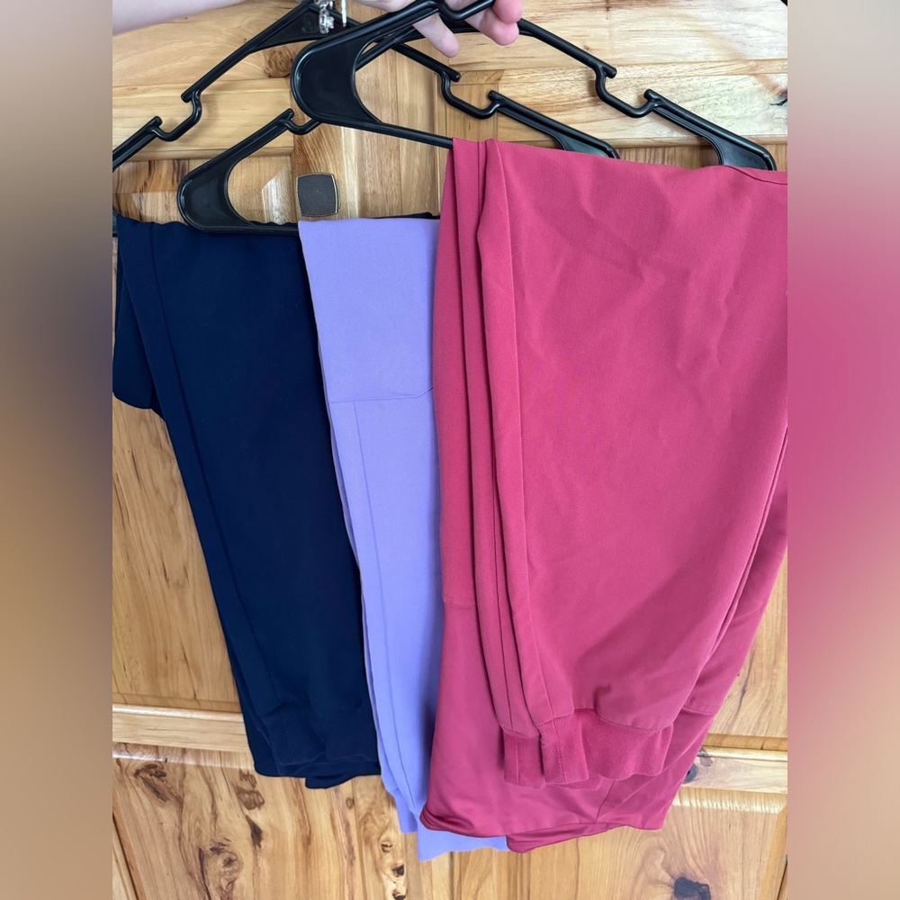 Mandala Maternity Scrubs Joggers Small Petite Lot of 3